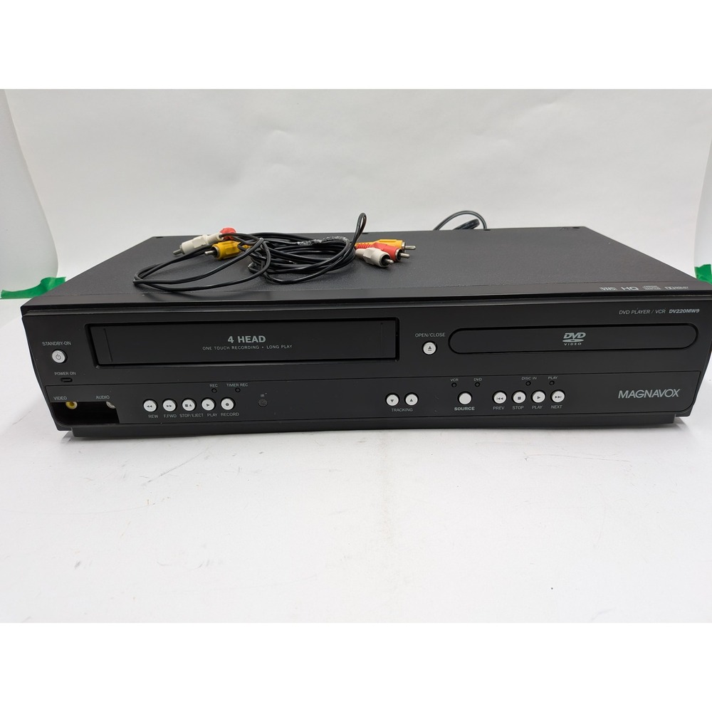 Magnavox DV220MW9 DVD Player VCR Combo 4 Head Hi-Fi VHS HQ One Touch Recording